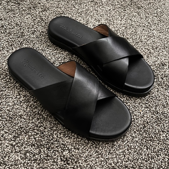 Madewell Crisscross Slide Sandals- sz 6 - Picture 2 of 4